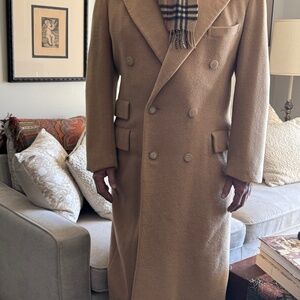Vtg Polo Ralph Lauren 100% Camel Hair Overcoat